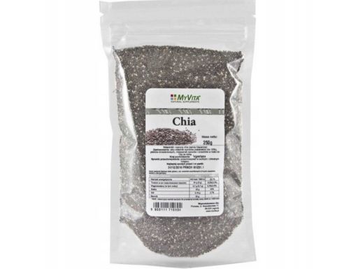 Myvita nasiona chia 250g obniżają ciśnienie