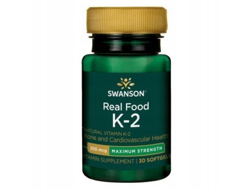 Swanson witamina k2 naturalna 200mcg 30 kaps.