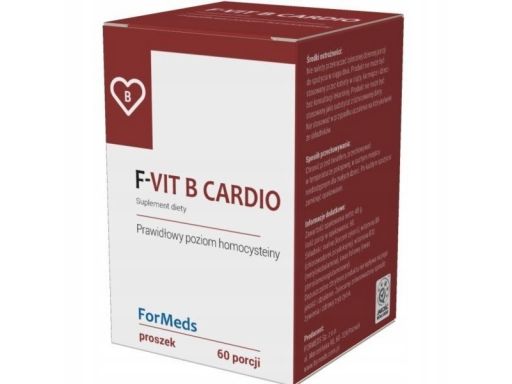 Formeds f-vit b cardio reguluje ilość homocysteiny