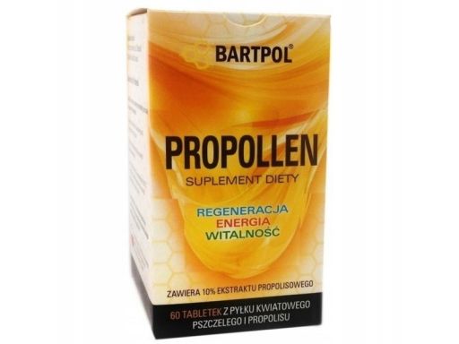 Bartpol propollen 60 tab. wspiera układ krwionośny