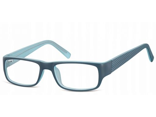 Zerówki okulary oprawki damskie męskie blue mat
