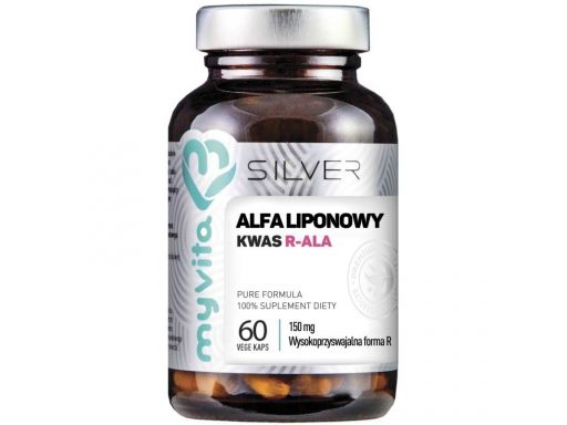 Myvita silver 100% kwas alfaliponowy r-ala 60 kaps