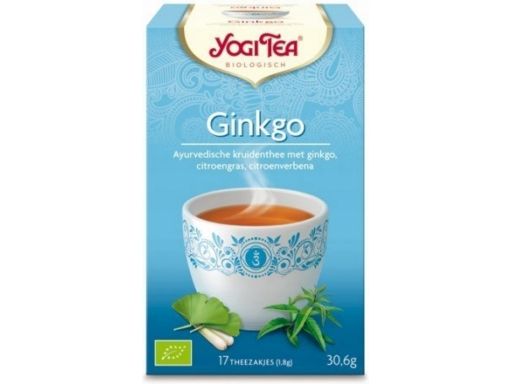 Yogi tea herbata ginkgo bio 17x1,8g z miłorzębem