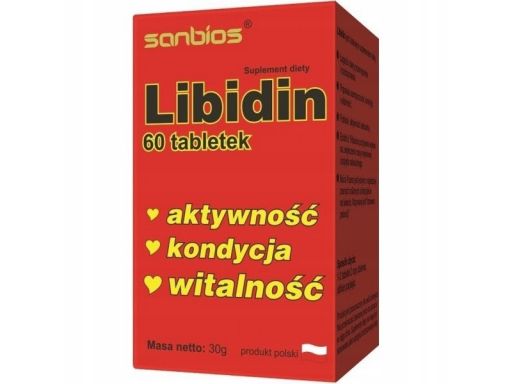 Sanbios libidin 60 t. poprawia witalność