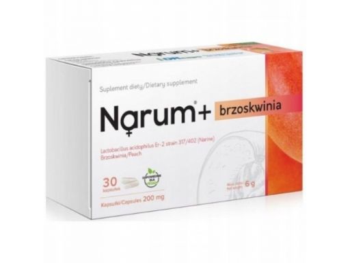 Narine narum + brzoskwinia 200mg 30 kaps.