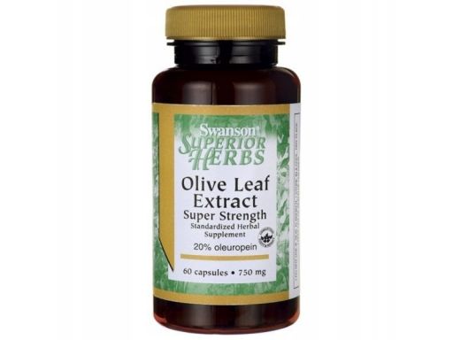 Swanson olive leaf extract liść oliwny 750mg 60 k.