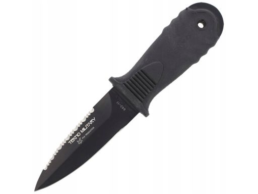 Nóż nurkowy fox tekno military / black blade (643/