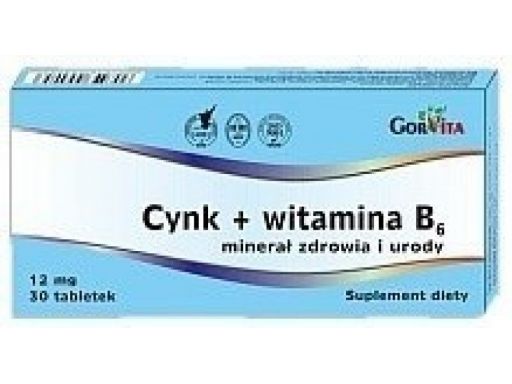 Gorvita cynk+ witamina b6 30 tabl.