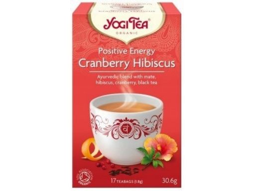 Yogi tea herbata cranberry hibiscus bio 17x1,8g