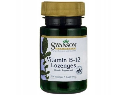Swanson witamina b12 1000mcg 100 do ssania