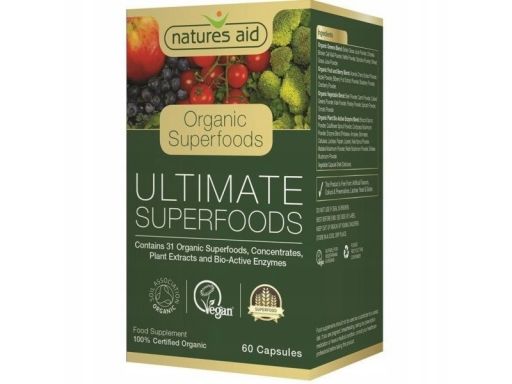 Natures aid organic ultimate superfood 60kap