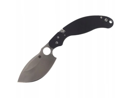 Nóż spyderco parata stop lock g-10 black plain (c2