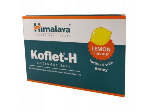 Himalaya koflet-h tabletki do ssania cytryna