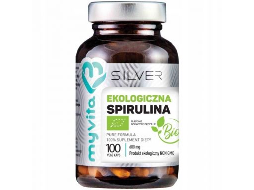 Myvita silver spirulina 100% bio 100 weg. kaps.