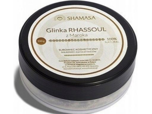 Shamasa glinka rhassoul z maroka 100% 100g