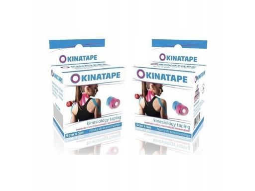 Aura herbals kinatape kinesio taping zielona 5x5cm