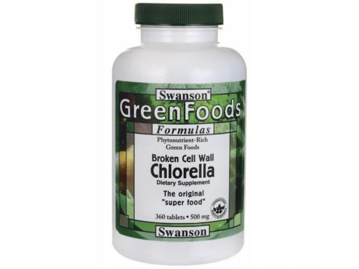 Swanson chlorella 500mg 360 tabl.