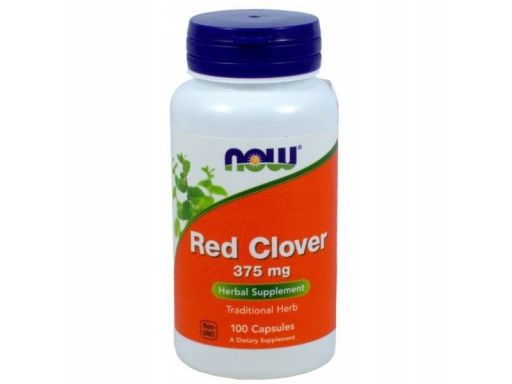 Now foods red clover 375mg 100 kaps.