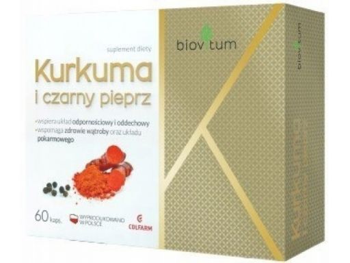 Colfarm biovitum kurkuma i czarny pieprz 60 kaps.