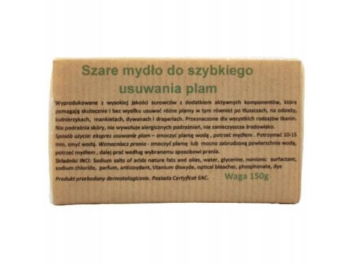 Carmen szare mydło do szybkiego usuwania plam 150g