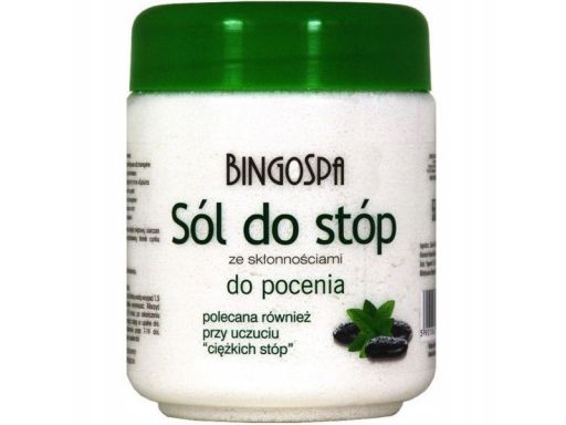 Bingospa sól do stóp pocenie 550g