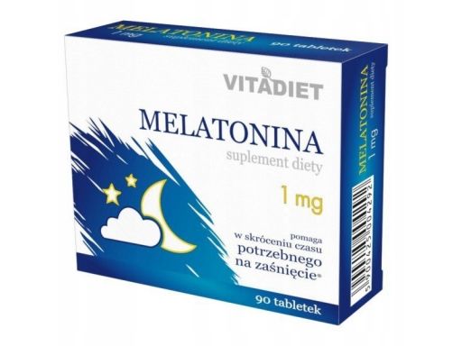 Vitadiet melatonina 1mg 90 tab spokojny sen