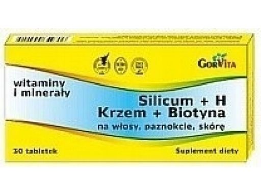 Gorvita silicum+h+krzem+biotyna 30 tabl.