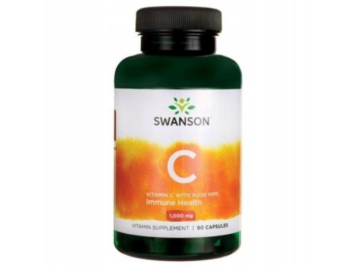 Swanson witamina c z dziką różą 1000mg 90 kaps.