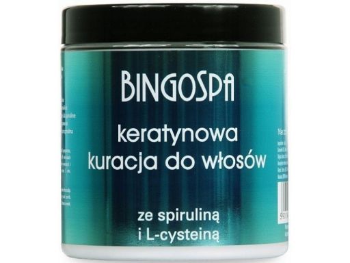 Bingospa kuracja keratynowa do włosów ze spiruliną