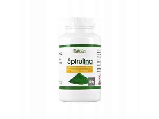 Myvita spirulina proszek 100g obniża ciśnienie