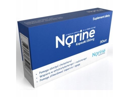 Narine kapsułki 200 mg 30 szt. probiotyki