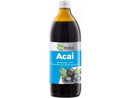 Ekamedica acai 0,5l sok 100% wspiera odporność