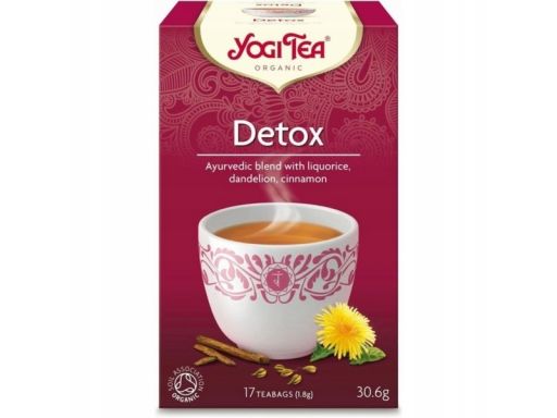 Yogi tea herbata detox bio 17x1,8g oczyszczajaca