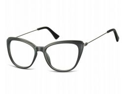 Oprawki zerówki okulary kocie oko damskie czarne