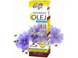 Etja olej lniany bio 50ml działa nawilżająco