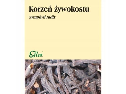 Flos żywokost korzeń 50g łagodzi bóle kręgosłupa