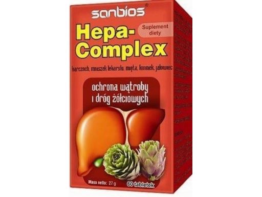 Sanbios hepa-complex 60t odtruwa wątrobę