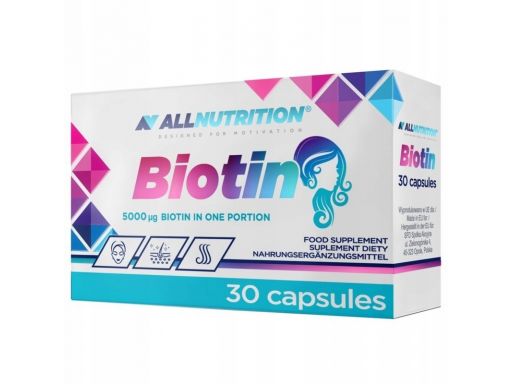 Allnutrition biotyn biotyna 5 mg 30 kapsułek