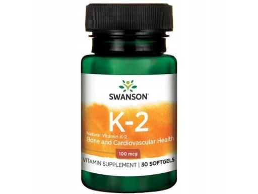 Swanson witamina k2 naturalna 100mcg 30 kaps.