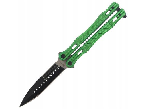 Nóż motylek martinez albainox balisong green 102mm