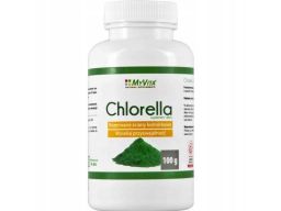 Myvita chlorella proszek 100g wspomaga trawienie