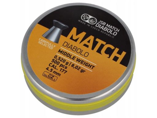 Śrut jsb yellow match middle weight 4.5mm 500szt (