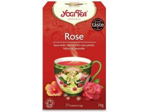 Yogi tea herbata rose bio 17x2g różana