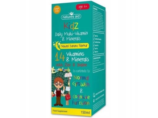 Natures aid kidz multi-vit & min 150ml