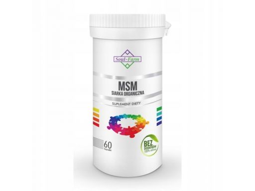 Soul farm premium msm siarka organiczna 500mg 60 k