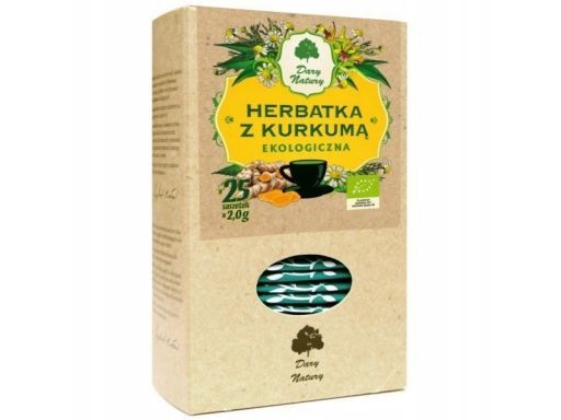 Dary natury herbatka z kurkumą eko 25x2g