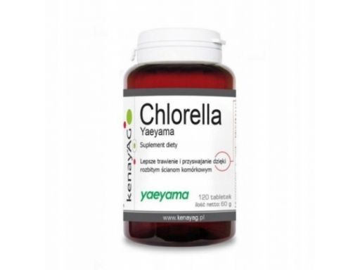 Kenay chlorella 120 tabl. wspomaga usuwanie toksyn