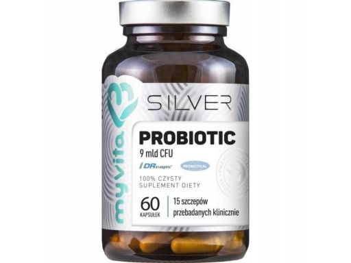 Myvita silver probiotic 9 mld cfu 100% 60 kaps.
