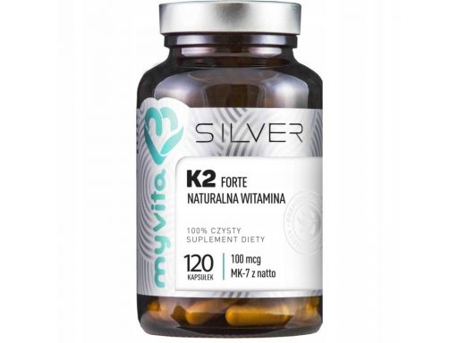 Myvita silver witamina k2 forte 100mcg 120 kaps.