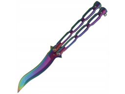 Nóż motylek marinez albainox balisong rainbow (362